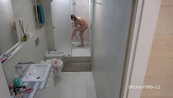 Hidden Camera In The Shower For European Teen Fun