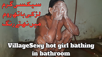 Bisexual Pakistani Teen'S Sensual Bathroom Bath Time